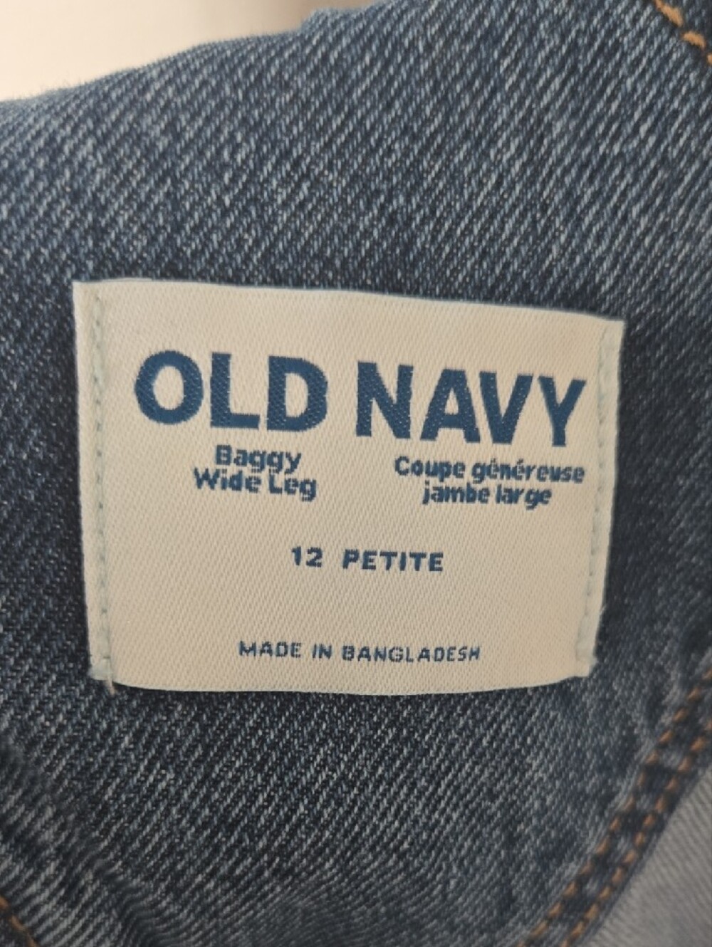 Old Navy Denim Baggy Wide-Leg Overalls - Blue - Picture 2 of 6
